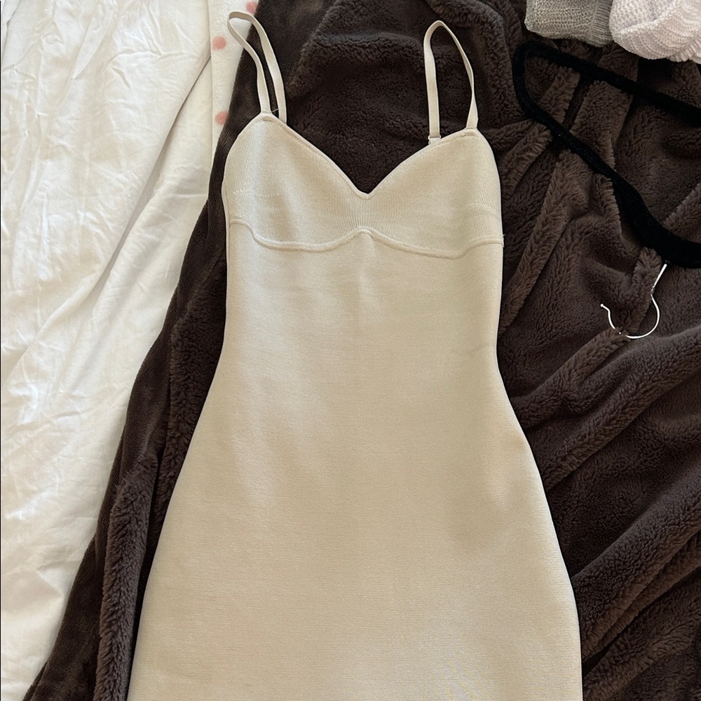Aritzia Cream Mini Dress